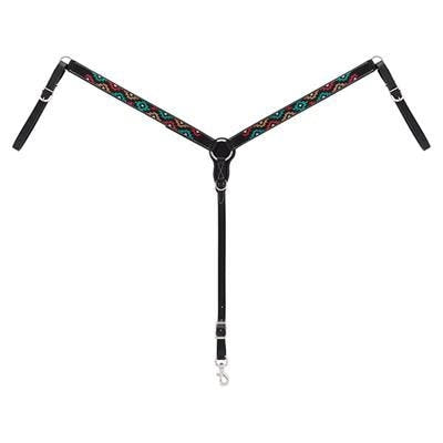 Weaver Leather Turquoise Cross Breast Collar