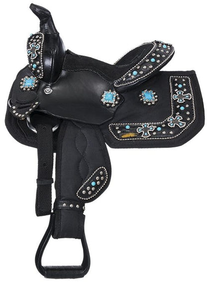 Tough1 Starlight Mini Sdl with Turq Cross Conchos