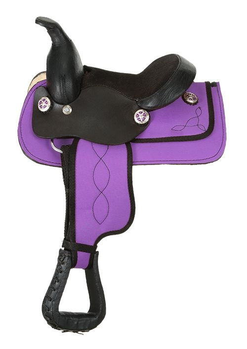 King Series Miniature Synthetic Western Saddle