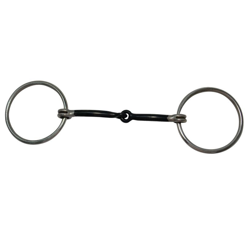 Diamond R 3/8 Smooth Sweet Iron Loose Snaffle Bit
