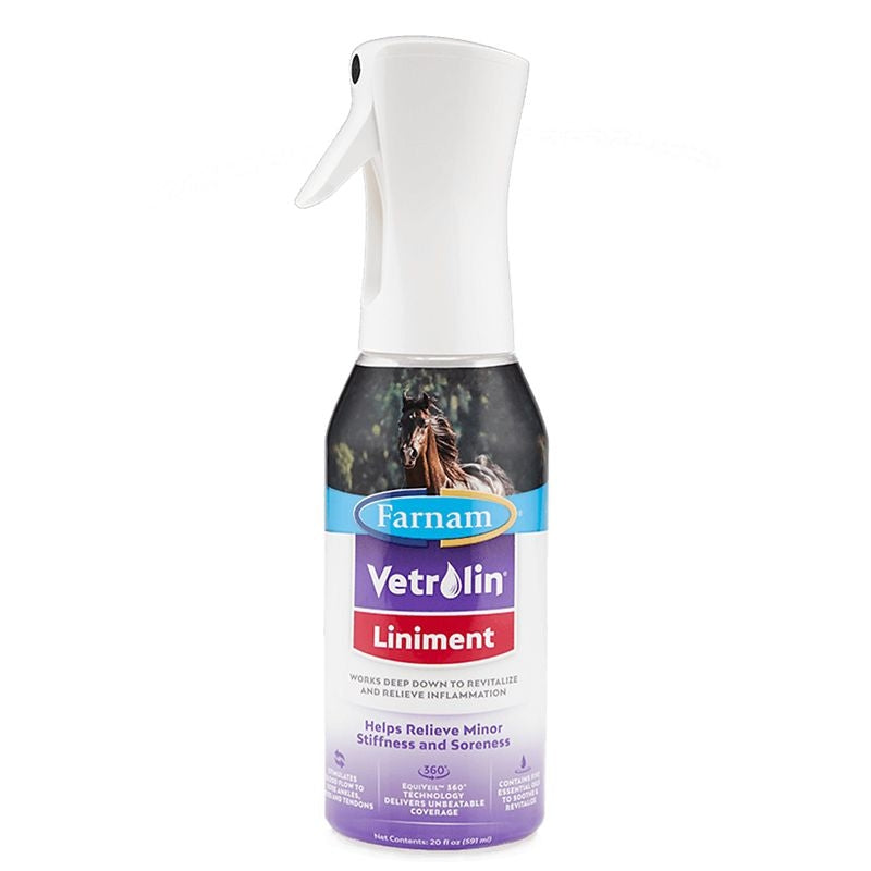 Vetrolin Liniment EquiVeil 360 Sprayer 20oz 6 pack