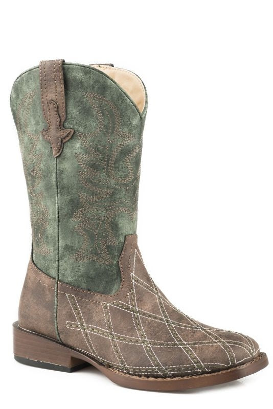 Roper Kids Crosscut Square Toe Boots