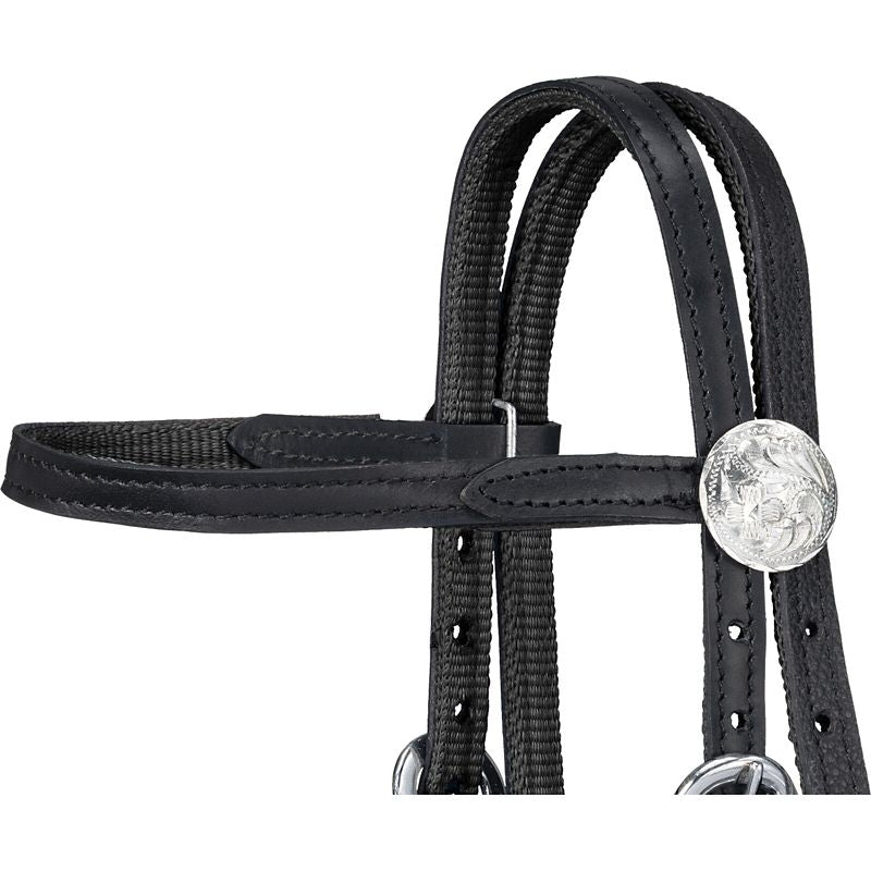 King Series Nylon Mini Browband Bridle Leather