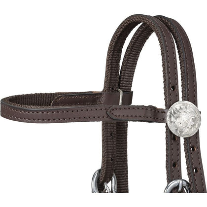 King Series Nylon Mini Browband Bridle Leather