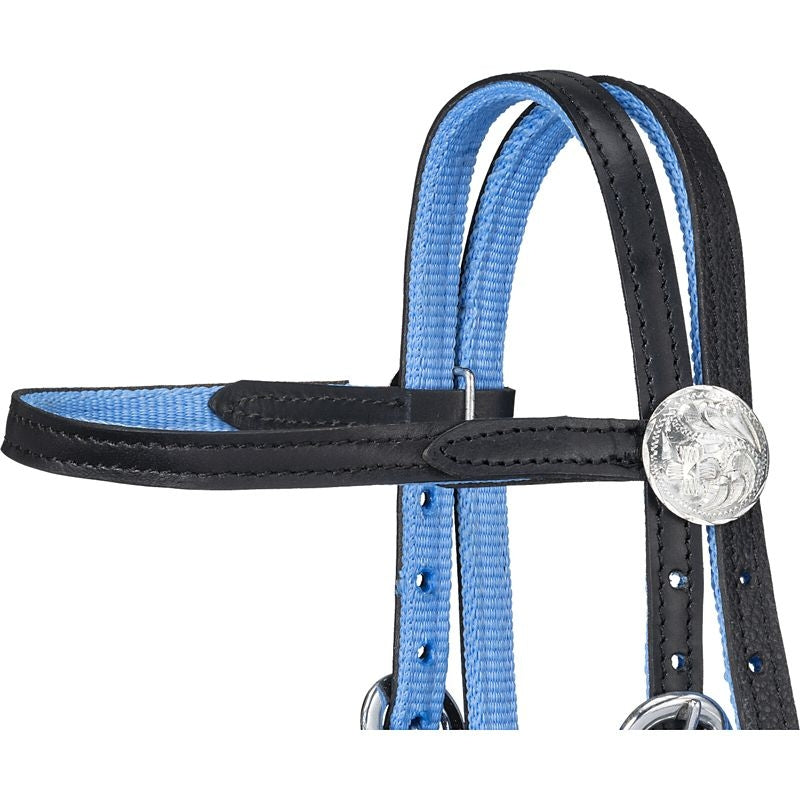 King Series Nylon Mini Browband Bridle Leather
