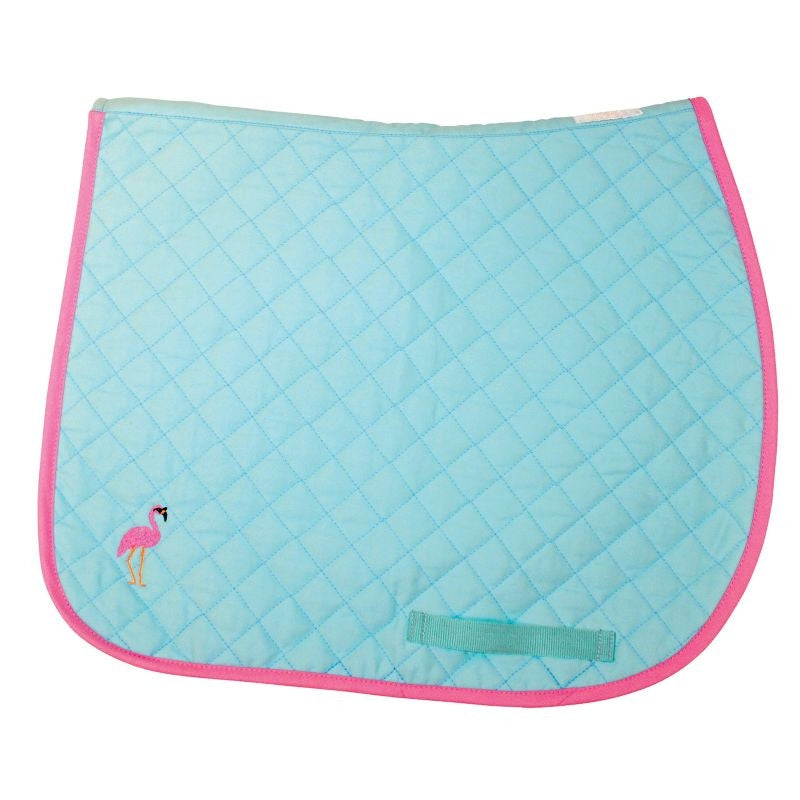 Lettia Embroidered Flamingo Baby Pad Saddle Liner