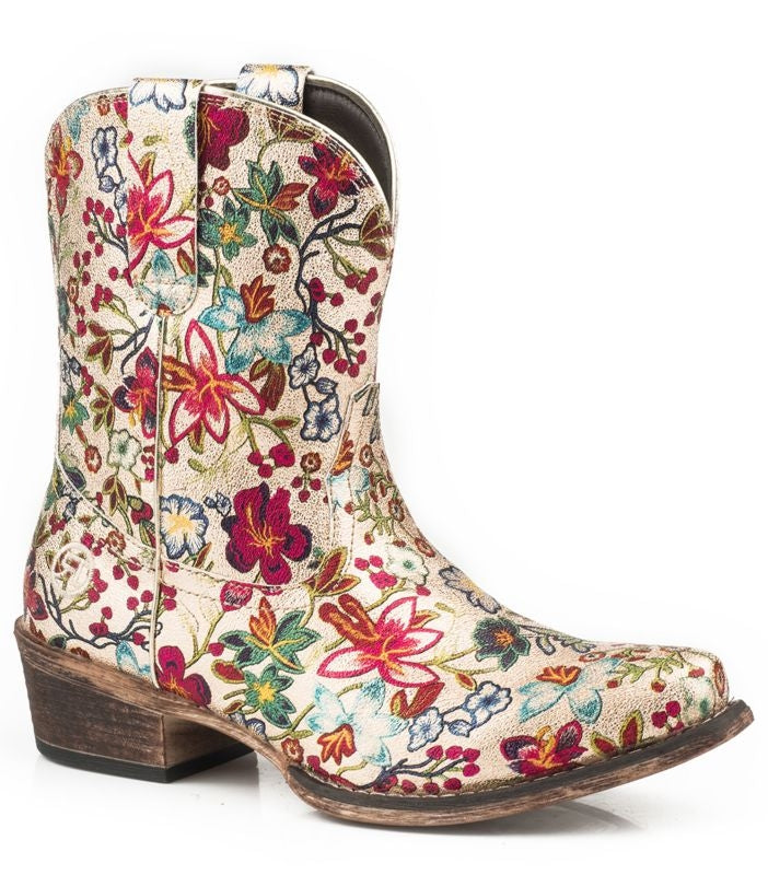 Roper Ladies Ingrid Snip Toe Gold Boots