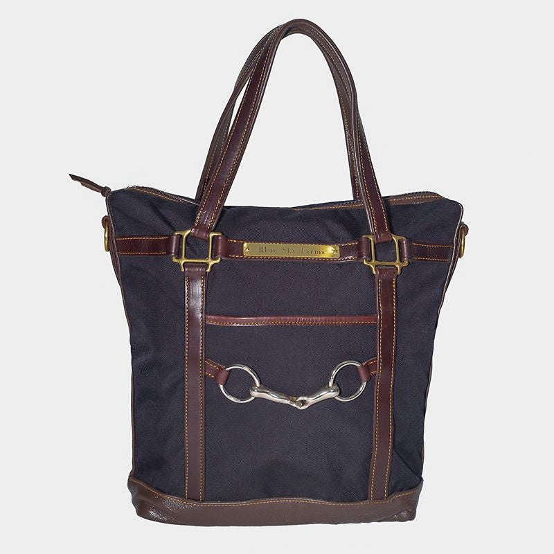 Personalized Green Hill Cordura Leather Tote