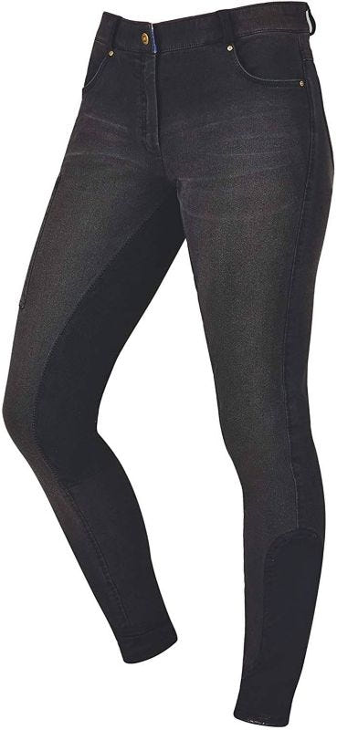 Dublin Ladies Shona Knee Patch Denim Breeches