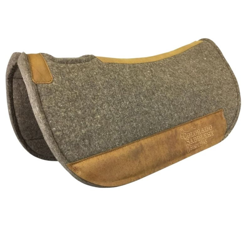 Colorado Saddlery Pressed Wool Round Contour Pad