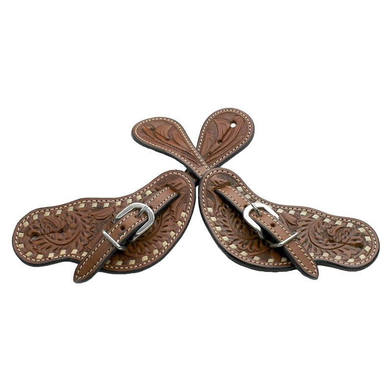 Colorado Saddlery Buckstitched 2 PC Spur Straps