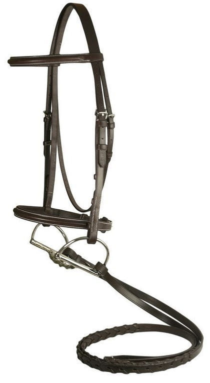 DaVinci Raised Bridle/Laced Reins