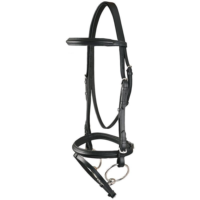 DaVinci Raised Pad Dressage Bridle/Flash