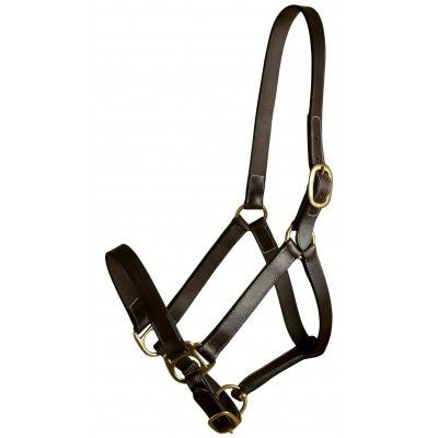 Gatsby Adj Turnout Leather Halter No Snap