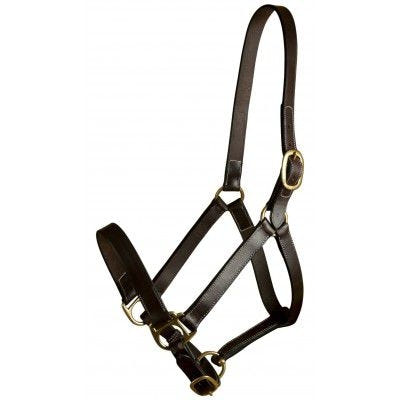 Gatsby Adj Turnout Leather Halter No Snap