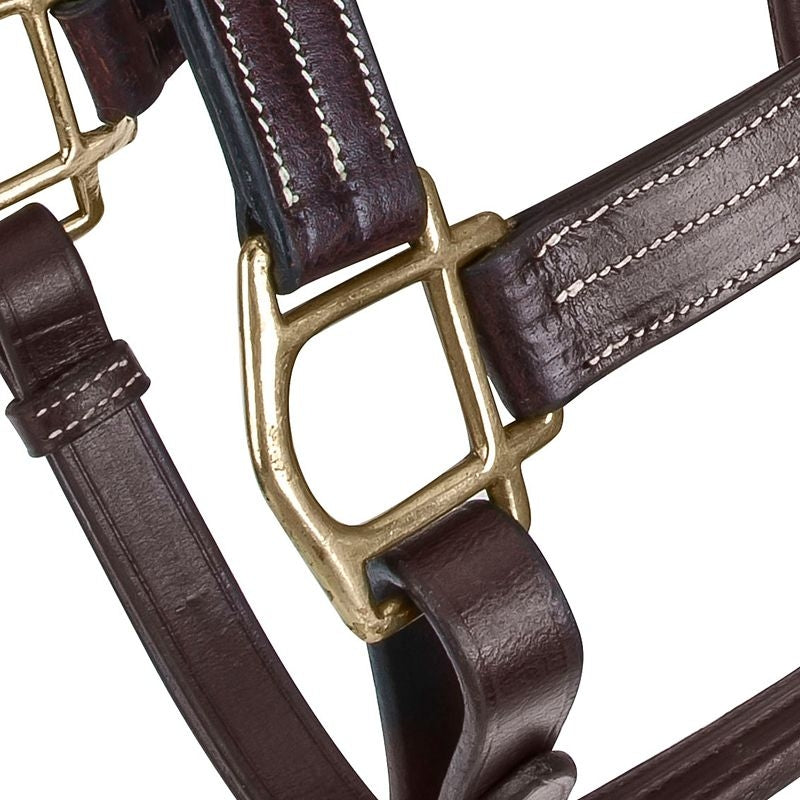 Gatsby Classic Triple Stitch Leather Halter