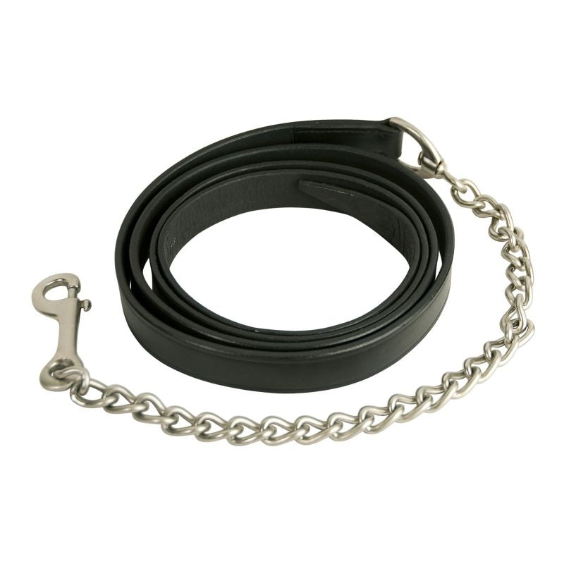Gatsby Leather Lead with Chain