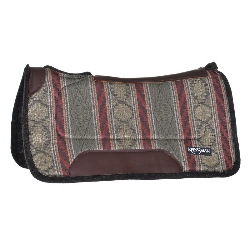 Reinsman Rancher Square Contour 32x32 Burg/Tan Pad