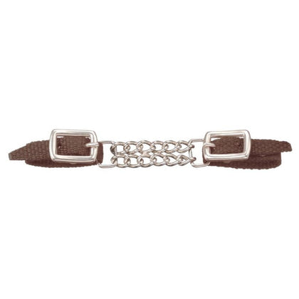 Tough1 Mini Nylon Curb Strap with Dbl Chain