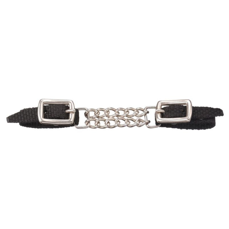 Tough1 Mini Nylon Curb Strap with Dbl Chain