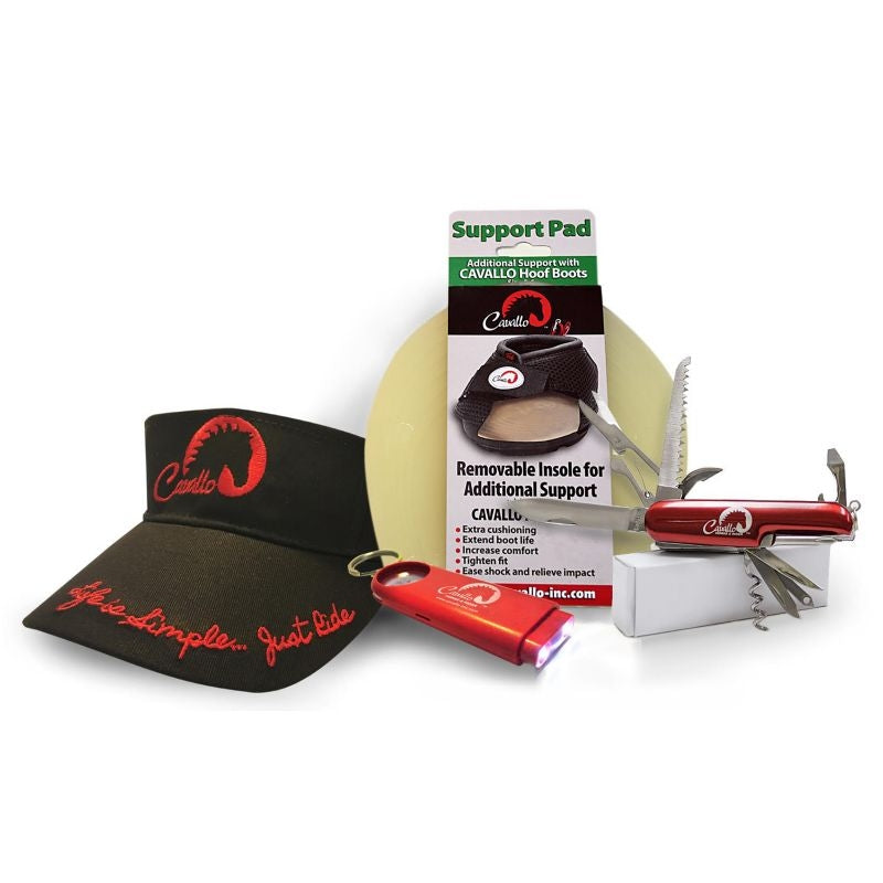 FREE Cavallo 4pack Support Pad/Visor/Light/Knife