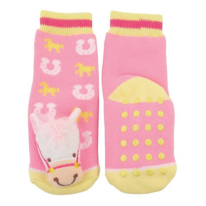 Infant Blue Baby Rattle Socks
