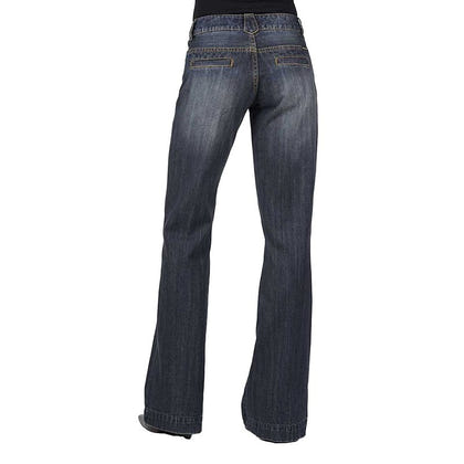 Stetson Ladies 214 City Trouser Long Dark Jeans