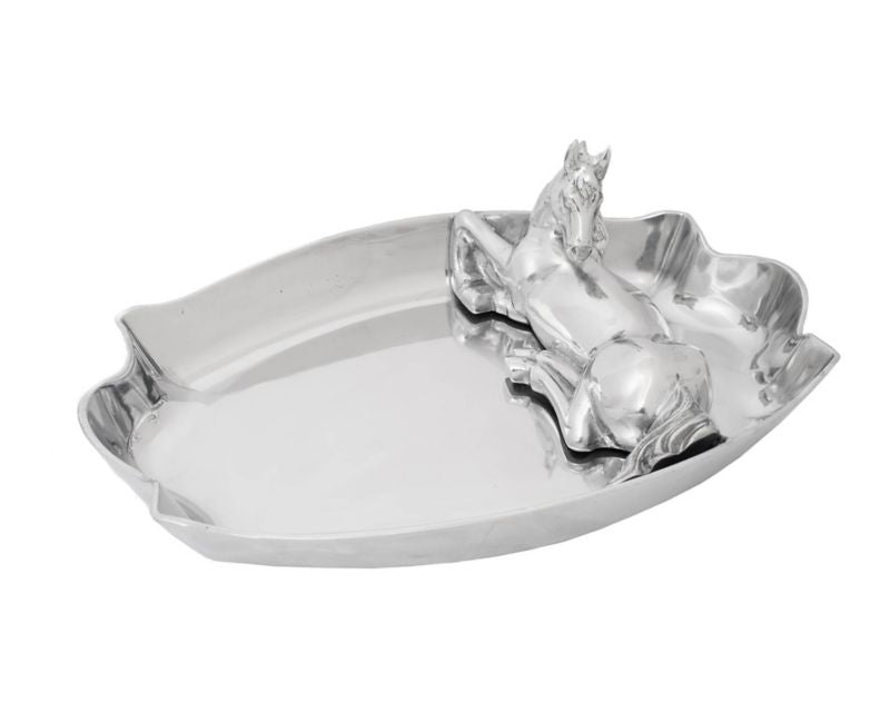 Arthur Court Horse Figural Chip and Dip