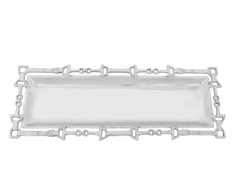Arthur Court Equestrian Openwork Oblong Tray