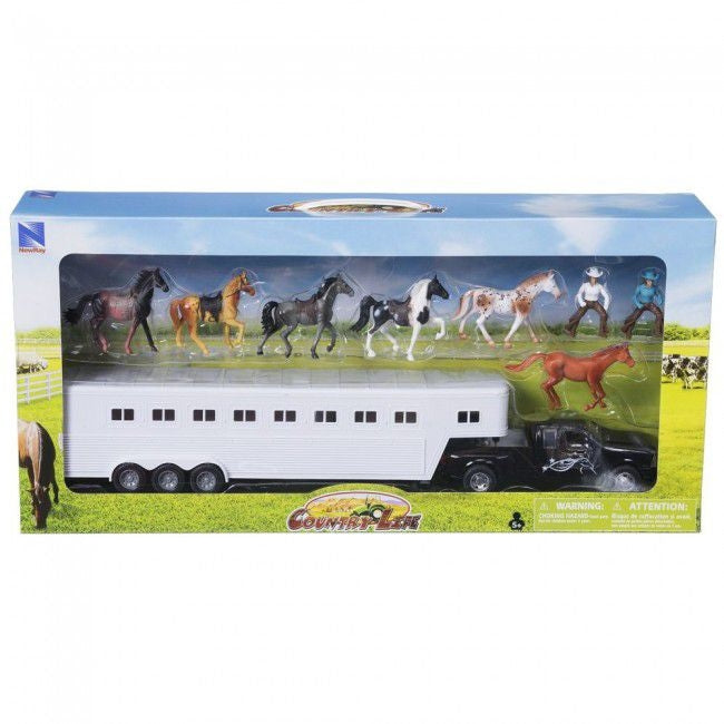 Truck and Gooseneck Trailer Play Set