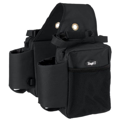 Tough1 Nylon Saddle Bag with Bottle Holders