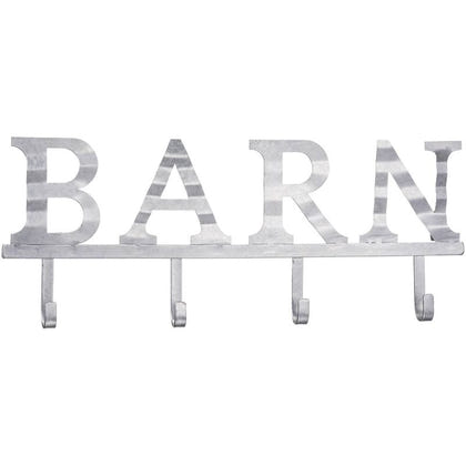 Corrugated Metal 4 Hook Sign