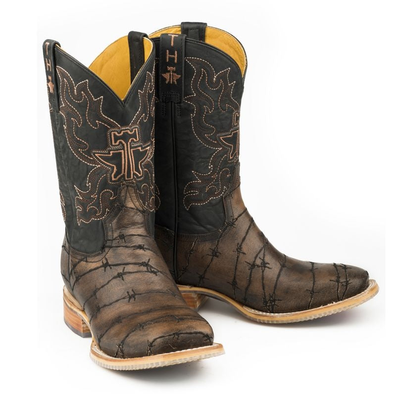 Tin Haul Mens Square Toe Keep Out Boots