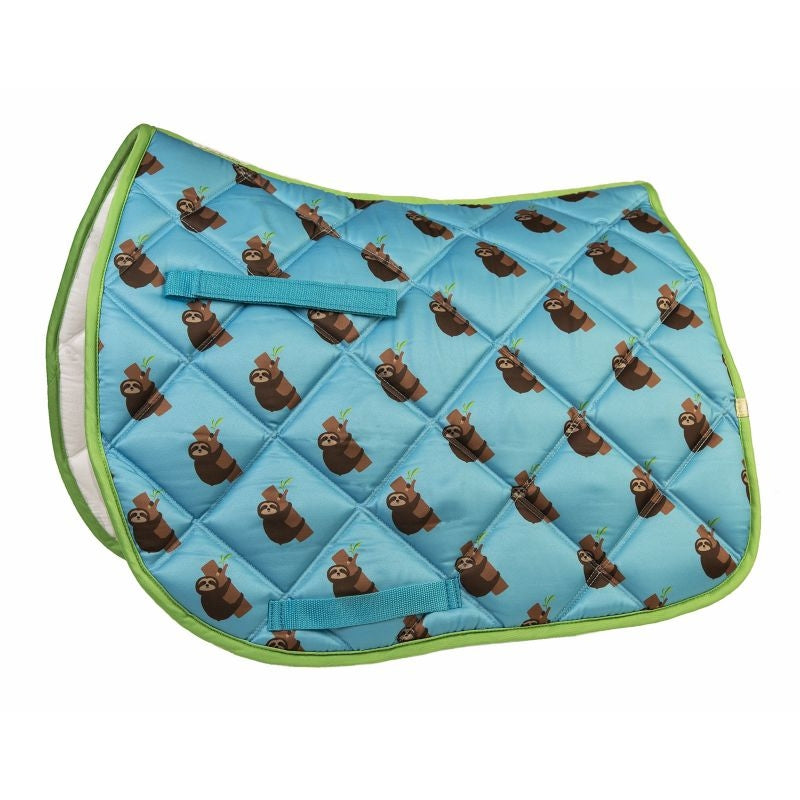 Lettia Embroidered Sloth All Purpose Saddle Pad
