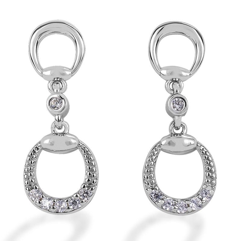 Kelly Herd Eggbutt Dangle Earrings