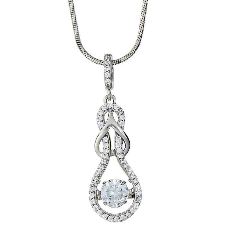 Kelly Herd Slip Knot Clear Necklace