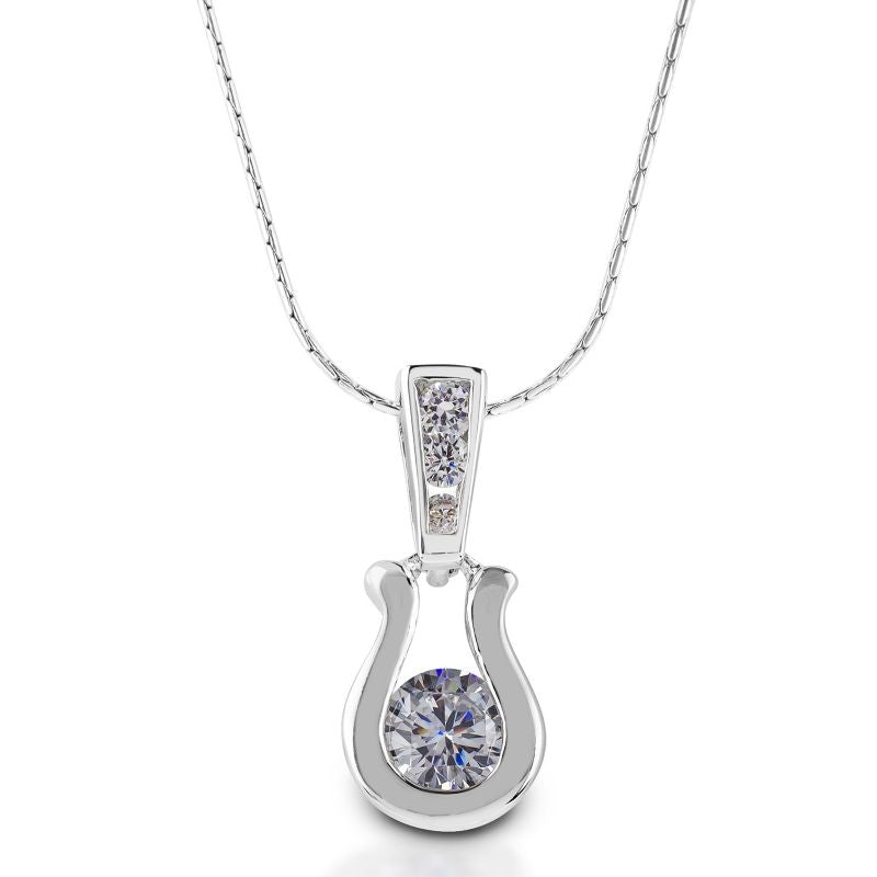 Kelly Herd Stylized Horseshoe Dangle Necklace