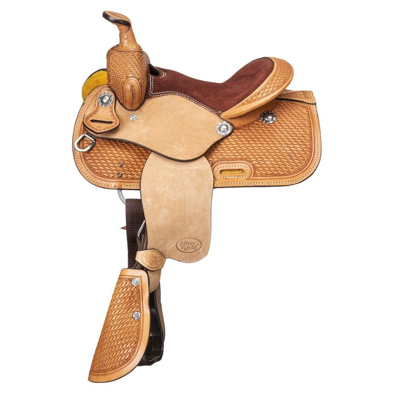 Ozark Mini 10in Basket Tooled Saddle