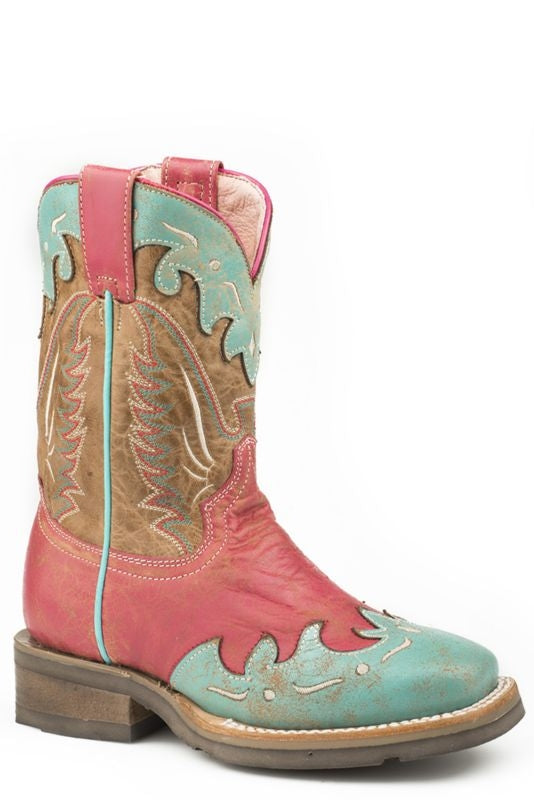 Roper Little Kids Christy Square Toe Boots