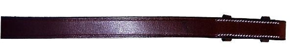 DaVinci Plain Flat Reins 1/2in Dark Brown