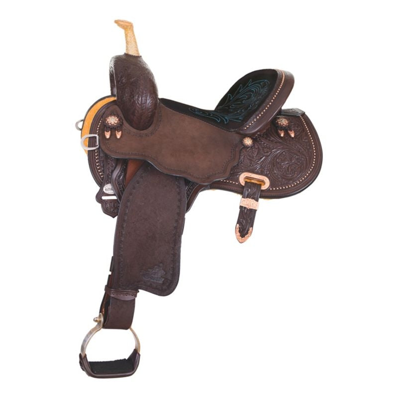 Circle Y Turq Stitch Saddle