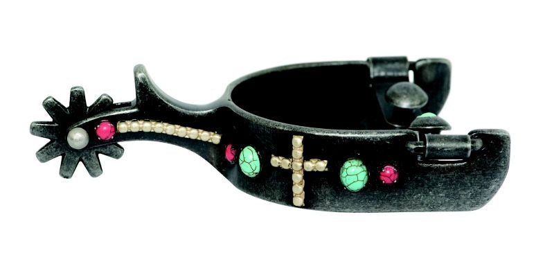 Metalab Southwest Dark Gray Steel Cross Spurs