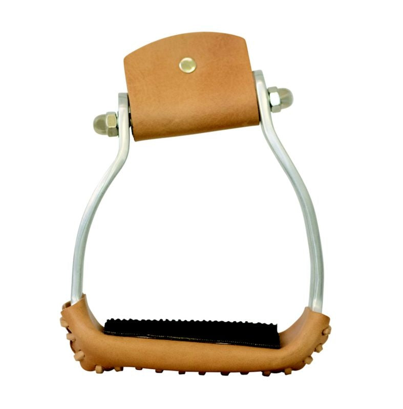 Equi-Sky 2 1/4in Slanted Alum Stirrups with Pads
