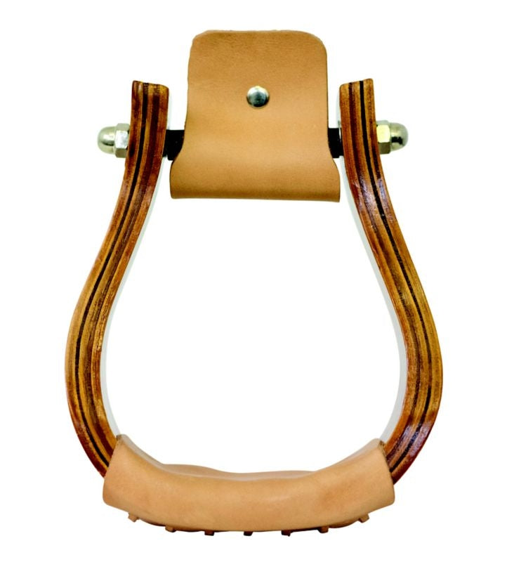 Equi-Sky 3 1/2in Wooden Bell Stirrups