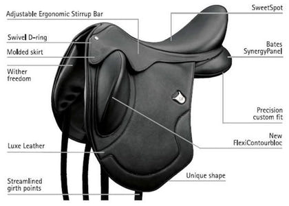 Bates Artiste Dressage Saddle with HART