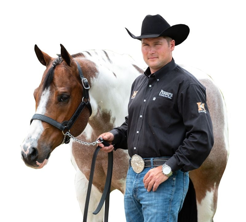 Perris Crocodile Embossed Show Halter