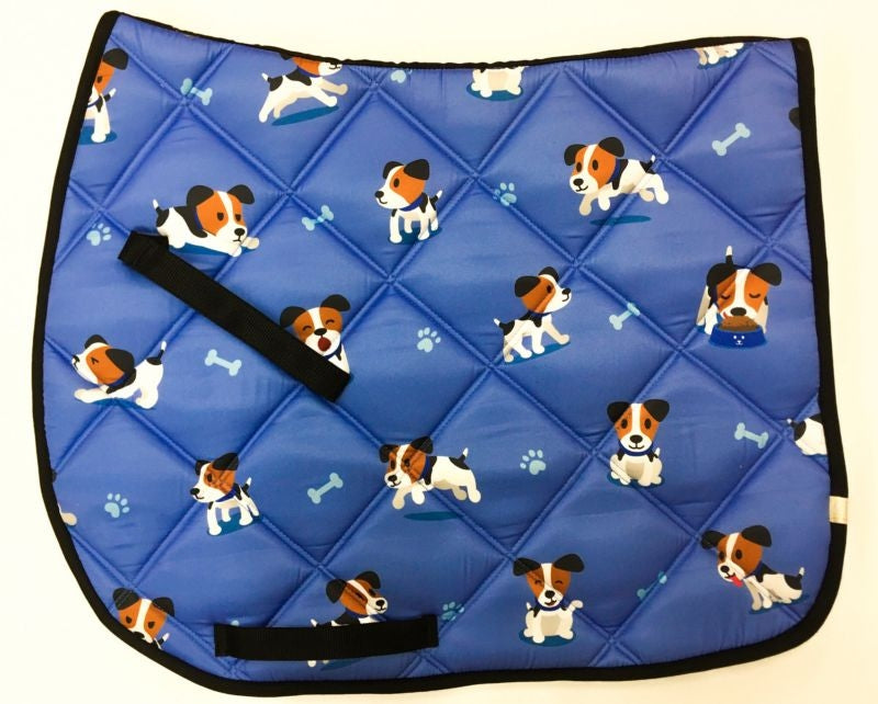Lettia Embroidered Puppy All Purpose Saddle Pad