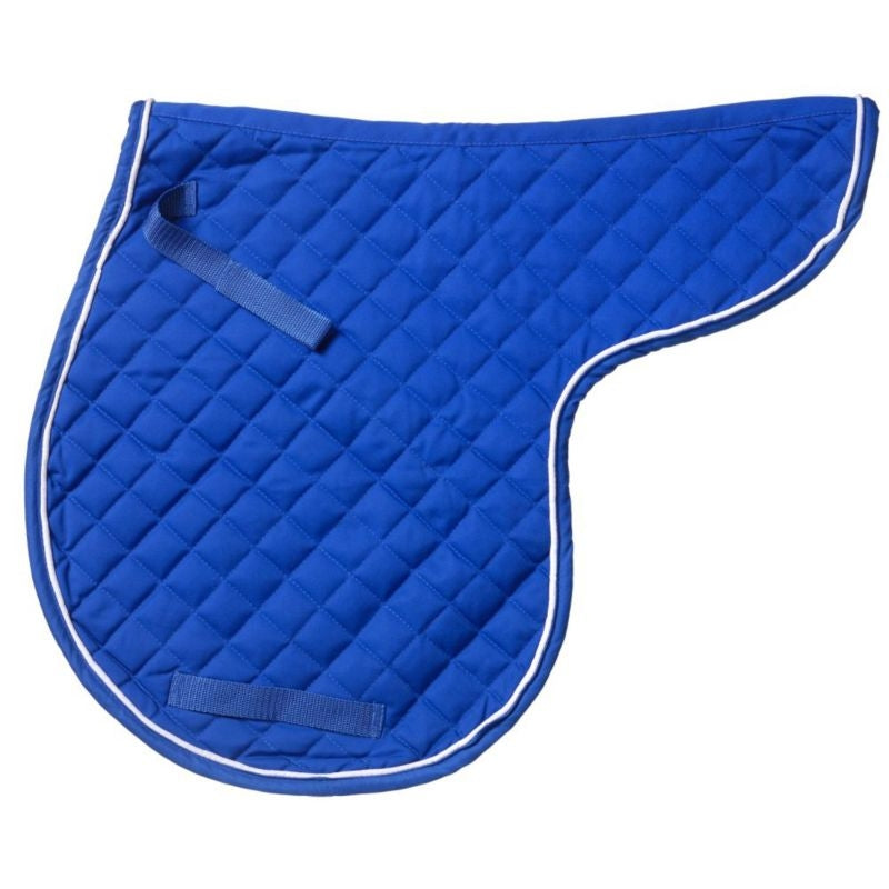 Contour Quilted Cotton Comfort Saddle PadBk/Wh