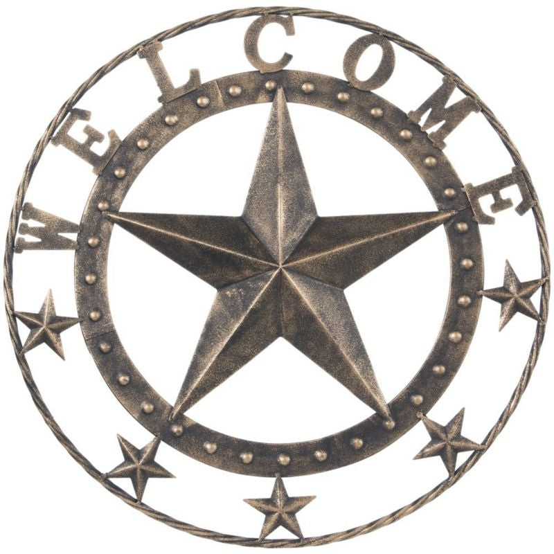 Decorative Metal Welcome Star