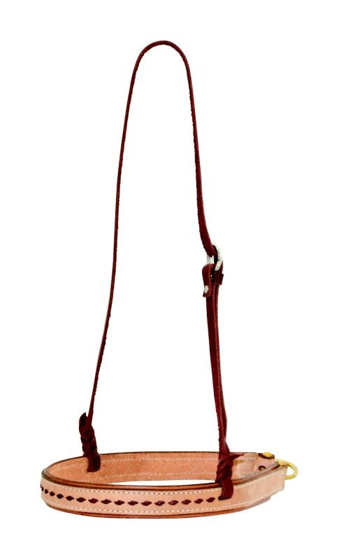 Cowboy Tack Roughout Latigo Buckstitch Noseband